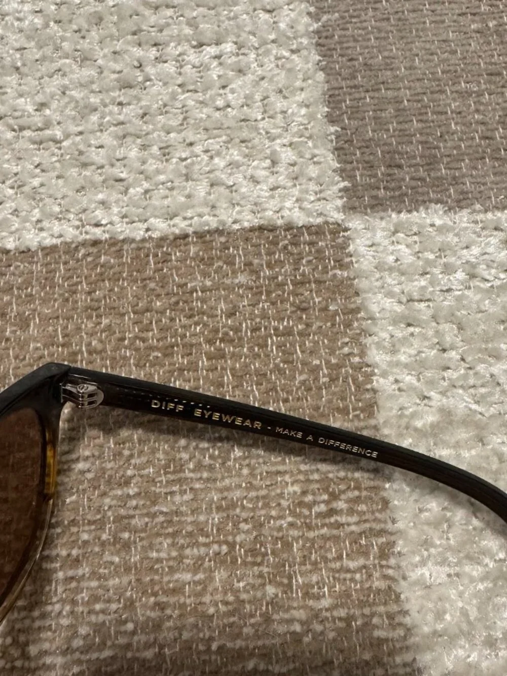 DIFF Eyewear Darren 55mm Polarized Square Sunglasses